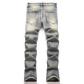 Men's Vintage Bootcut Denim Jeans Streetwear Embossed | SAMAG