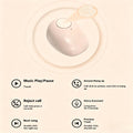 Mini Wireless Earphones Bluetooth 5.4 Headphones with Great Endurance Earbuds With Mic Lightweight for Sleepy Music Video