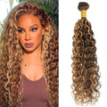 14-30 Inch Water Wave Bundles P4/27 Extension Brazilian Hair Weave Bundles 100% Brazilian Human Hair Wig 180 Density For Women
