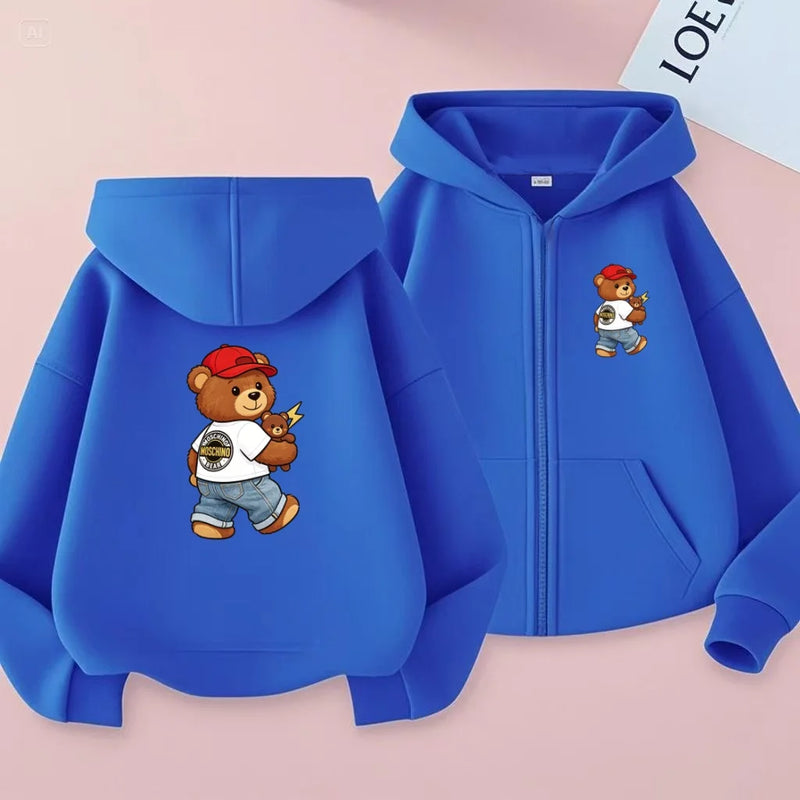 Children's Sports Jackets, Cute Animated Printed Zipper - View 2 | SAMAG