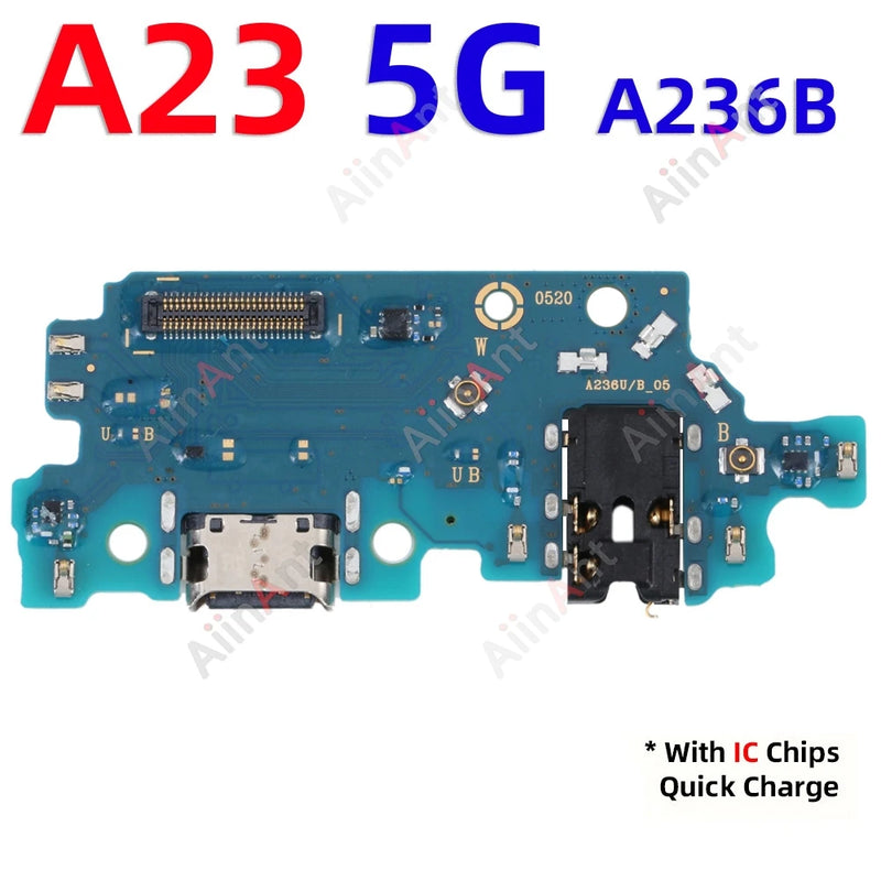 Dock USB Charger Board Port Connector Charging Flex Cable For Samsung Galaxy A20 A21 A22 A23 A24 A25 A26 A21S A202F A207F US EU