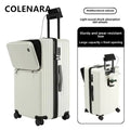 COLENARA High Quality Suitcase ABS+PC Boarding Box Large Capacity Trolley Case 20"24"26"28"30 Inch Front Opening Laptop Luggage
