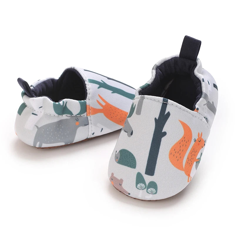 0-1Year Fashion Casual Shoes CartoonBaby Shoes Newborn Boy Girl First Walker Cute Spring and Autumn Pure Cotton Warm Soft Bottom