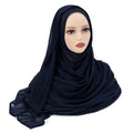 2024 Muslim Modal Rayon Cotton Hijab Shawls For Women Plain Scarf Big Size Headscarf Islamic Turban Headband 190*85cm