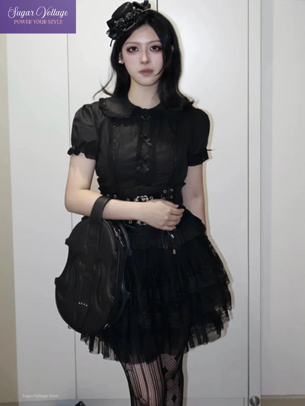 Summer Japanese Lolita Sweet Girls Short - sleeved Tops - View 2 | SAMAG