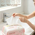 100 reusable, thick, pearl-patterned face towels. A cleaner alternative to regular towels, suitable for both dry and wet use.