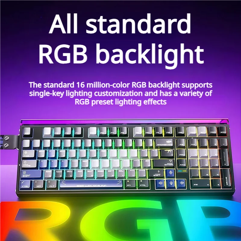AULA HERO 99 HE Hot-Swappable Magnetic Switch Keyboard 98% Layout 8K Polling 0.05mm RT RGB Neon Lightbox Wired Gaming Keyboard