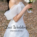 Zoci Elegant Off Shoulder Sheath Korea Wedding Dress - View 4 | SAMAG