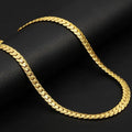 18K Gold/Silver Color 6mm Full Sideways Necklace 8/18/20/24 Inch Chain For Woman Men Fashion Wedding Engagement Jewelry Gifts