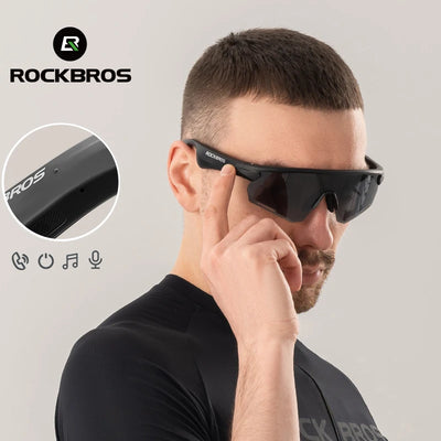 ROCKBROS Polarized Glasses Wireless Bluetooth 5.2 | SAMAG