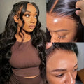 HD Transparent Body Wave 13x4 13x6 Lace Frontal Human Hair Wigs Vietnamese Water Wave 6x6 Glueless Lace Closure Wig Wear And Go