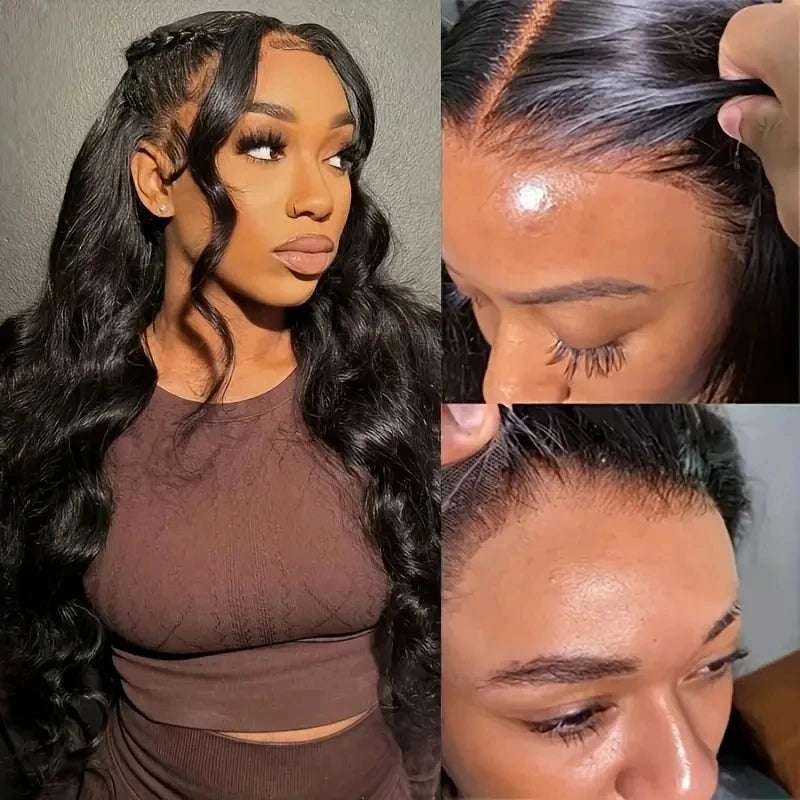 HD Transparent Body Wave 13x4 13x6 Lace Frontal Human Hair Wigs Vietnamese Water Wave 6x6 Glueless Lace Closure Wig Wear And Go