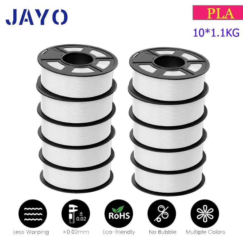 JAYO pla plus petg High speed matte PETG APLA 10Rolls  filament 175mm no bubbles smooth multiple colors optional for 3D printing