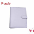 Vintage Refillable Notebook A5 A6 File Folder Notepad Cover Leather Ring Binder Office Documents Organizer Paper Storage