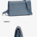 Zency New Soft Plain Color Leather Bag Multiple Pockets Women's Bag Genuine Leather Shoulder Crossbody Versatile Commuting Bag