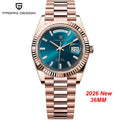 2026 New DD36 Men's Watches PAGANI DESIGN Luxury Automatic Mechanical Watch Men AR Sapphire Glass Business Blue Wristwatch Men ST16 Movt Clock Local Delivery