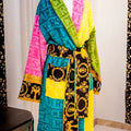 Luxury Plush Unisex Bathrobe with Sash Pockets Long Sleeves  Elegant, Ultra-Soft Home Spa Robe for Couples Adults