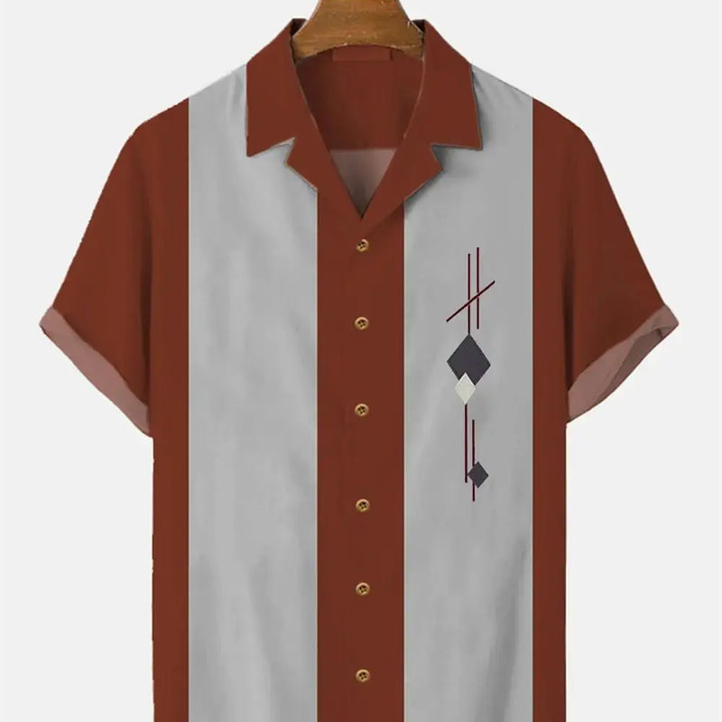 Stripes Simple Casual Dress Shirts European Size Men's | SAMAG