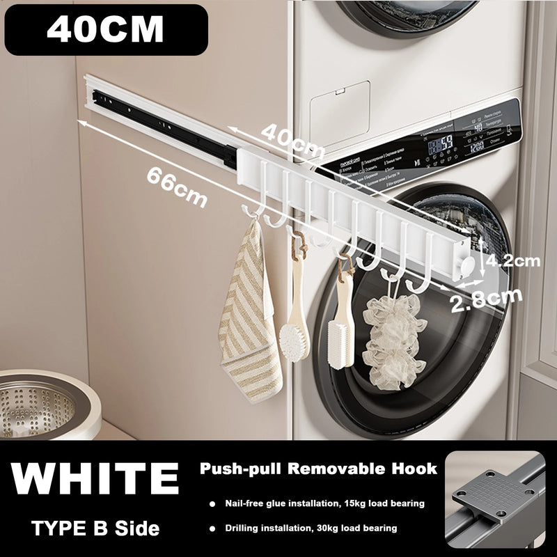Multi - Purpose Sliding Hook Rail Top Mount Side Self Adhesive Drilling Dual Use Aluminum Stainless Steel - View 18 | SAMAG