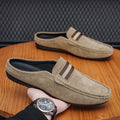 Loafer‌ Men's Lightweight Shoes Summer One Step Push Lazy Breathable Casual Half Support Slippers for Men