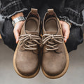 Men's Shoes 2025 Autumn New Retro Lace Up Leather Shoes British Style Low Cut Soft Sole Breathable Casual Leather Shoes