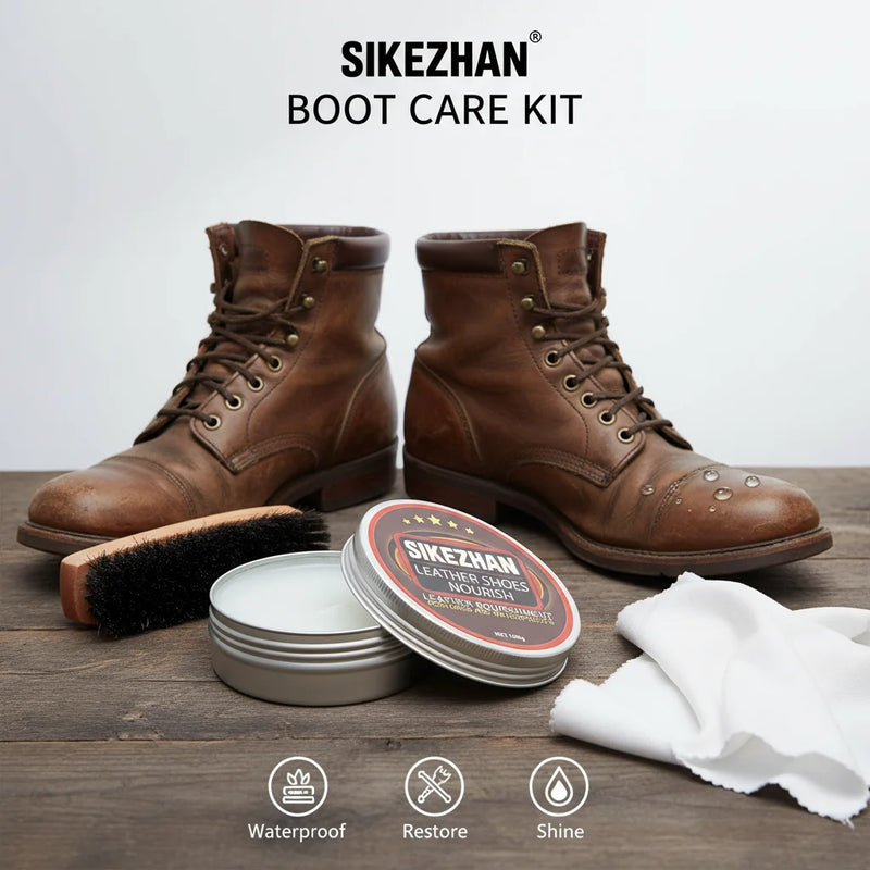 Leather Shoes Nourish Cream – All Natural Shoe Conditioner & Polish, Protection and Restoration for Men’s Dress Shoes & Boots