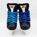 1cm Waxed Ice Hockey Shoelaces Dual Layer Braid 23-70 Inch Halloween Christmas Fall Winter for Roller Derby & Ice Hockey Skates