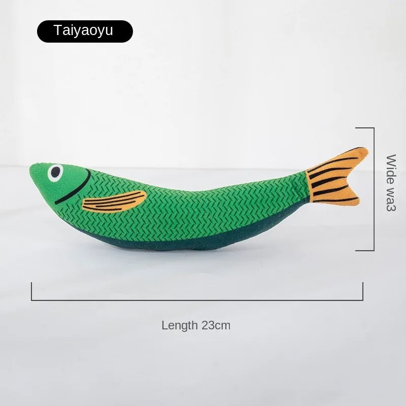 1Piece Creative Cat Toy Fish Shape Bite Resistant Catnip Cat Toy Pet Chew Toys Pet Interaction Supplies Cat Favors