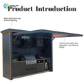 Customized simple elegant outdoor kitchen cabinet set waterproof unit for outdoor barbecue kitchen
