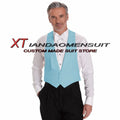 Men's Suit Vest Wedding Groom Sleeveless Jacket Lapel Formal Waistcoat Party Slim Fit Vests for Male chaleco hombre