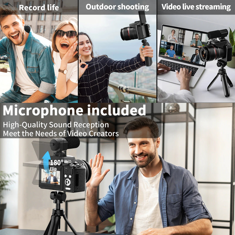 NBD 5K&64MP Digital Cameras For Photography, 16X Optical - Visuel 6 | SAMAG