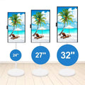 22-Inch Portable Interactive Mini Mobile Smart TV Display Screen with Rollable Stand Follow-by-Me Function