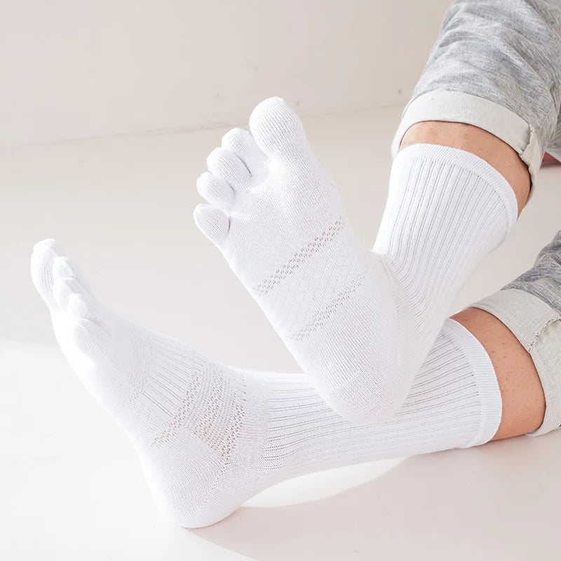 Pairs Man 5 Finger Socks Long Compression Sweat-Absorbing | SAMAG