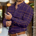 Men's business lapel shirt office casual outdoor street | SAMAG