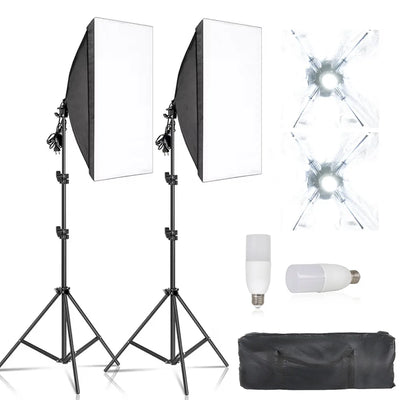 Studio Kit Photo Softbox Light Box Lighting Single Led | SAMAG