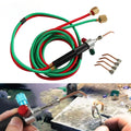 Mini Butane Torch Welding Gun with 5 Weld Tips for Jewelry Soldering, Oxygen Acetylene Precision Work Tool