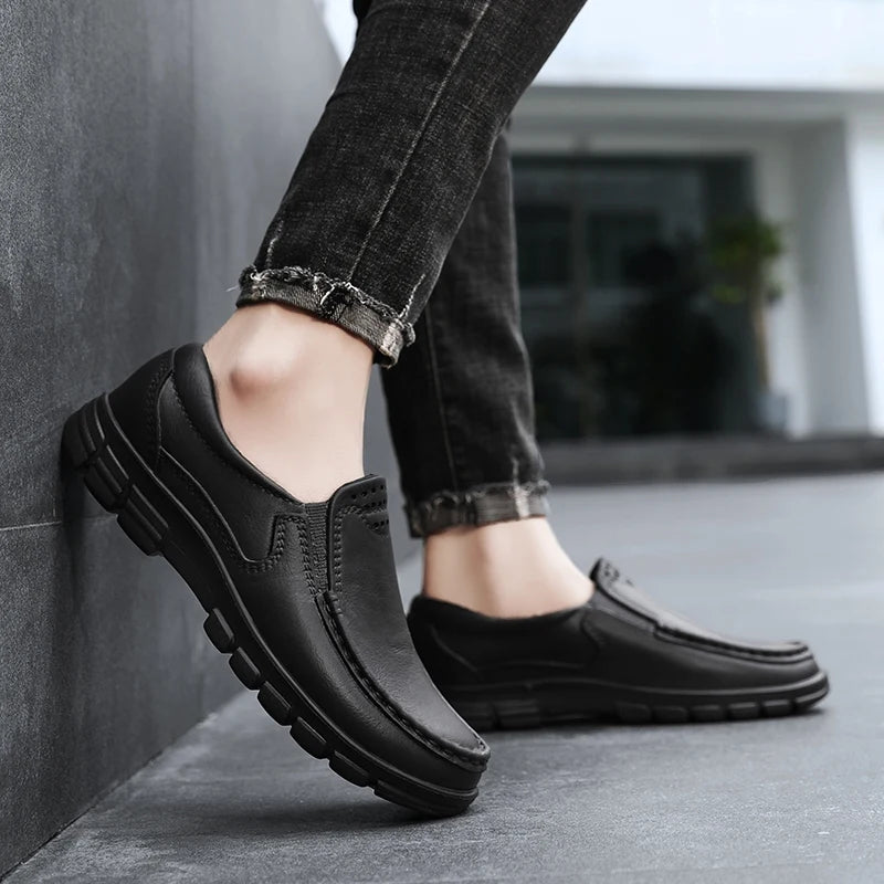 Chef shoes four seasons new anti slip oil resistant plus size business casual men's work EVA shoes fashion comfort soft soled