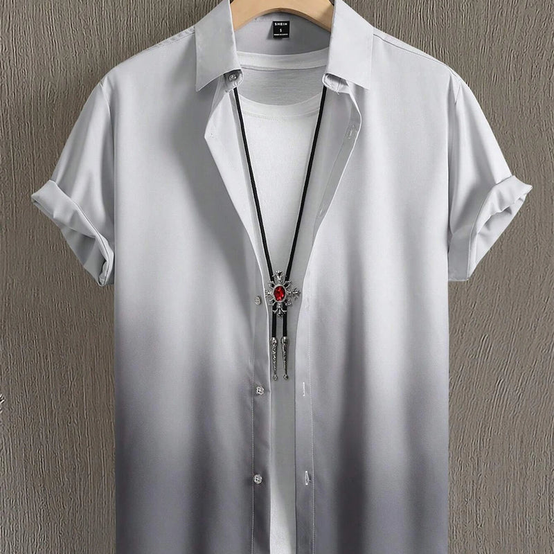 Men's Shirt Gradient Design Graphic 3D Print Summer | SAMAG