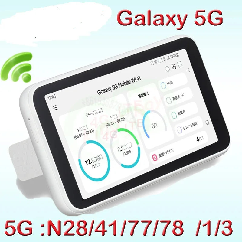 unlocked Galaxy 5G Mobile Wifi SCR01 4g 5g mifi with sim card slot lte 5g sim card wifi pocket router  portatil 4g power bank