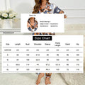 Cute Cat Print Pajama for Women Satin Long Sleeve Lapel | SAMAG