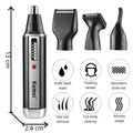 Kemei Rechargeable All in One Hair Trimmer for Men&women Electric Shaver Beard Trimmer Face Nose Ear Eyebrow Trimmer for Nose
