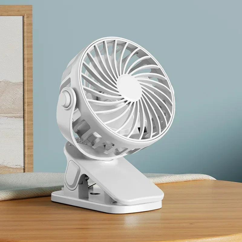 Rechargeable Portable Rechargeable Clip Fan 720°Rotatable Hanging Fan Cooler For Easy Portability Outdoor Office Small Fan 2026