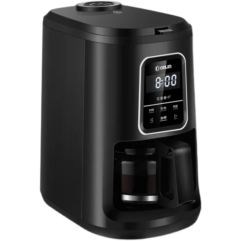 Coffee Machine Automatic Grinding, Grinding, Punching and Boiling Integrated Office Drip Type Tea Making Device Pot