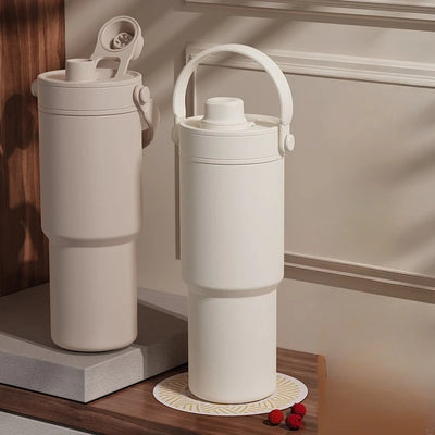 735ML Tumbler with Straw Portable Handle Cold Coffee | SAMAG
