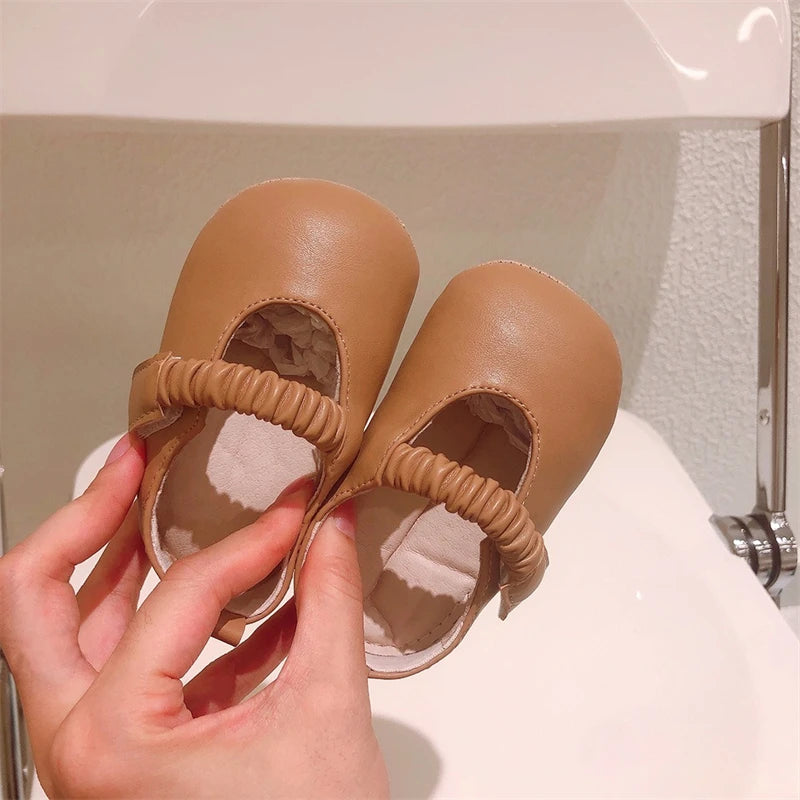 Baby Girls Walking Shoes Soft Sole Anti Slip Newborn Infant First Walkers Shoes Spring Autumn Toddler Kids Princess Shoes 1-2 Y