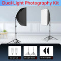 50x70cm Softbox 45W/70W Bulb Photography Studio Photo Lighting Kit Continuous Light System For Camera With  Remote Control