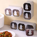 2/3 No - Drill Wall Mount Spice Organizer - Kitchen Drawer Storage Rack with Labels, Adhesive Seasoning Box - View 2 | SAMAG