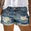 Summer Women Ripped Washed Hole Hight Waist Denim Pants - View 7 | SAMAG