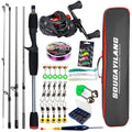 Sougayilang Baitcasting Fishing Rod and Reel Full Kit | SAMAG