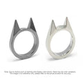 Women Men Cute Cat Ear Rings Self Defense Metal Knuckle - View 11 | SAMAG